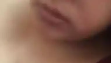 Likable Desi wife is filled with a desire to demonstrate her tits