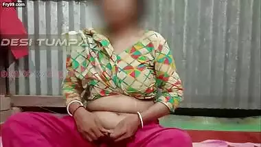 Desi Tumpa bhabhi shows her big white boobs and creamy tight pussy when her husband is not in the room