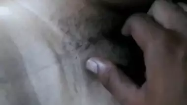 Desi sleeping girl pussy fingering by lover