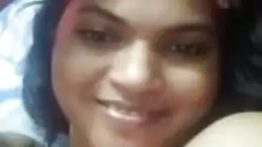 Cute girl on video call with lover