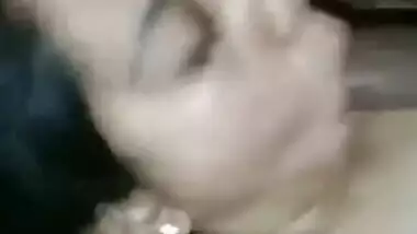 Horny wife blowjob and fucking by husband in night