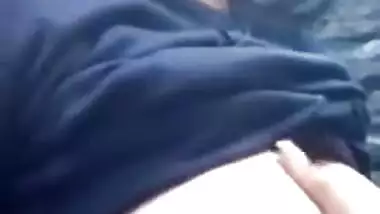 Such cool boobies of Desi girl with dark nipples must be shown off