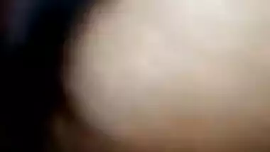 Desi woman pulls sari up and man tips his hand kissing XXX tits