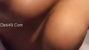 Indian babe has XXX sized boobs that she hides first but then exposes