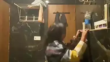 Horny girl’s xxx mms of riding a dick in the bathroom