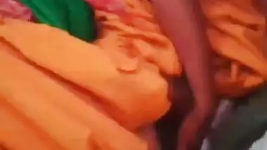 Desi village slut fingers her XXX twat and cums for amateur MMS vid