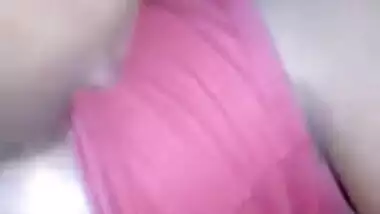 Chick in pink top can't fall asleep because of Desi perv filming her
