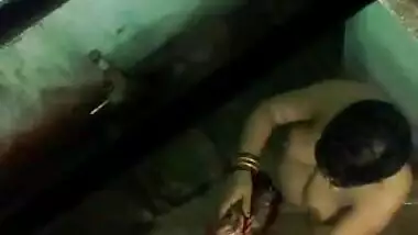 Neighbourhood aunty having bath 2